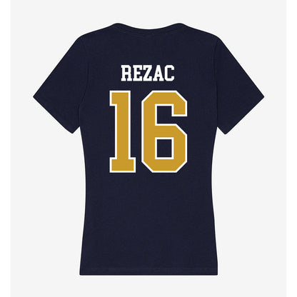 Notre Dame - NCAA Football : Anthony Rezac - Women's V-Neck T-Shirt-1