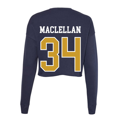 Notre Dame - NCAA Men's Basketball : Matthew MacLellan - Women's Cropped Crew Fleece-1