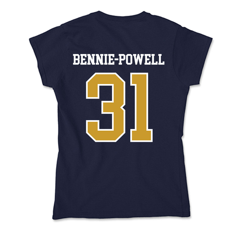 Notre Dame - NCAA Football : Taebron Bennie-Powell - Soft Style Women’s T-Shirt-1