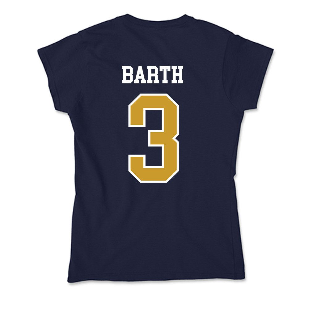 Notre Dame - NCAA Baseball : Mason Barth - Soft Style Women’s T-Shirt-1