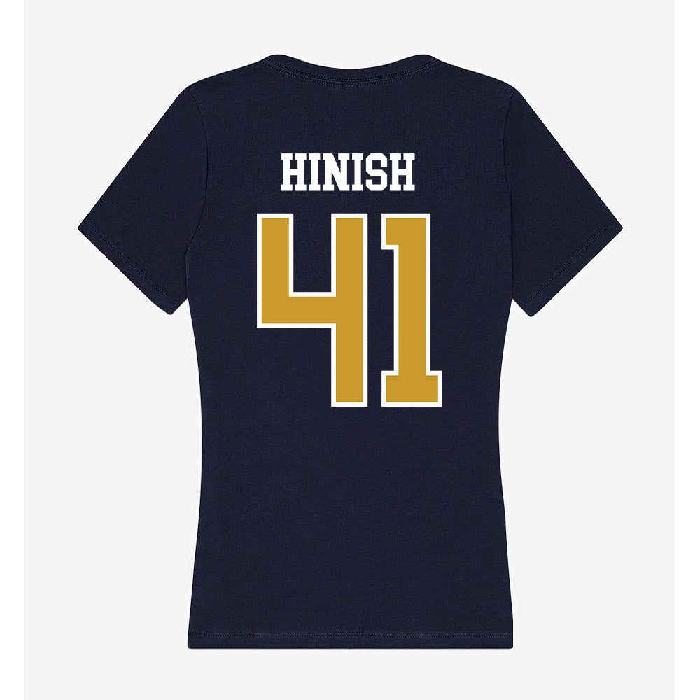 Notre Dame - NCAA Football : Donovan Hinish - Women's V-Neck T-Shirt-1