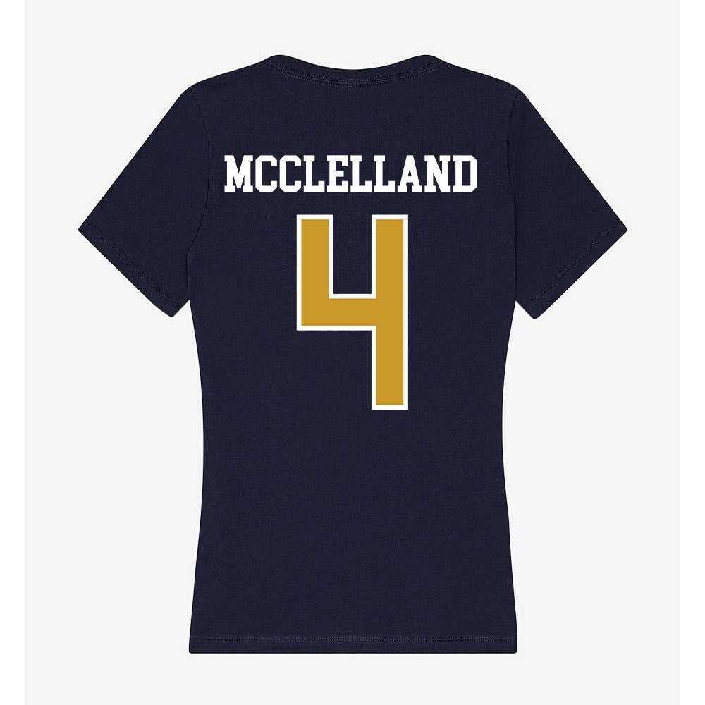 Notre Dame - NCAA Women's Lacrosse : Ellie McClelland - Women's V-Neck T-Shirt-1