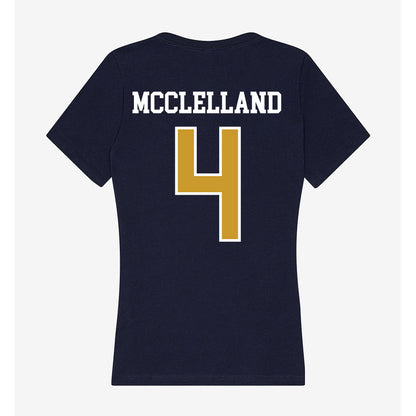 Notre Dame - NCAA Women's Lacrosse : Ellie McClelland - Women's V-Neck T-Shirt-1