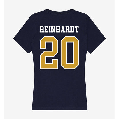 Notre Dame - NCAA Men's Lacrosse : Chris Reinhardt - Women's V-Neck T-Shirt-1