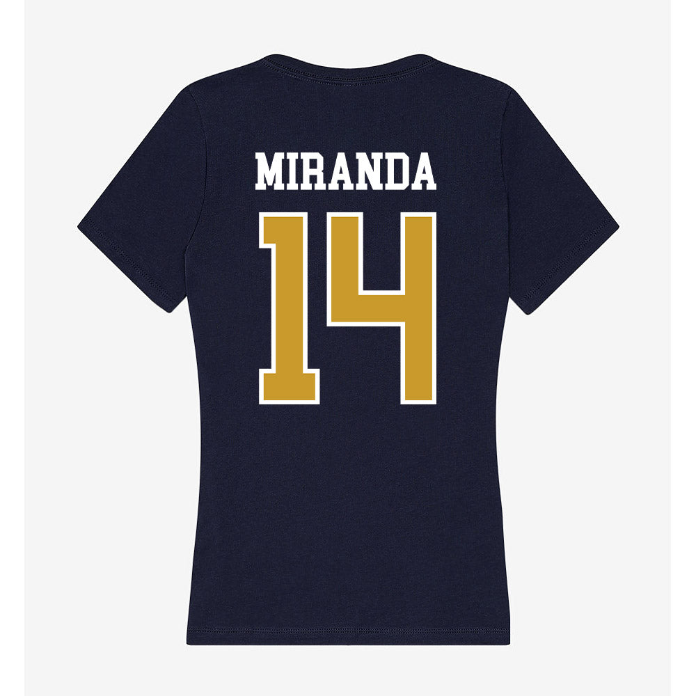 Notre Dame - NCAA Baseball : Shane Miranda - Women's V-Neck T-Shirt-1