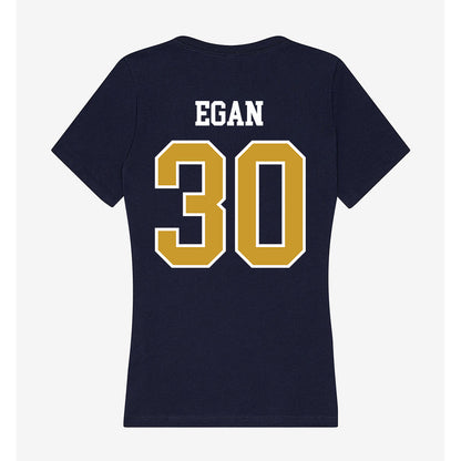 Notre Dame - NCAA Men's Soccer : Liam Egan - Women's V-Neck T-Shirt-1