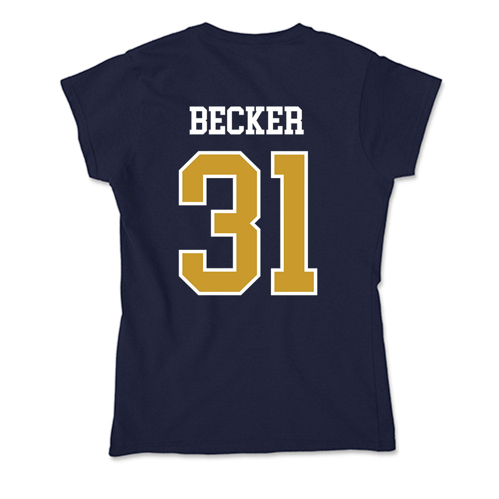 Notre Dame - NCAA Softball : Shannon Becker - Soft Style Women’s T-Shirt-1