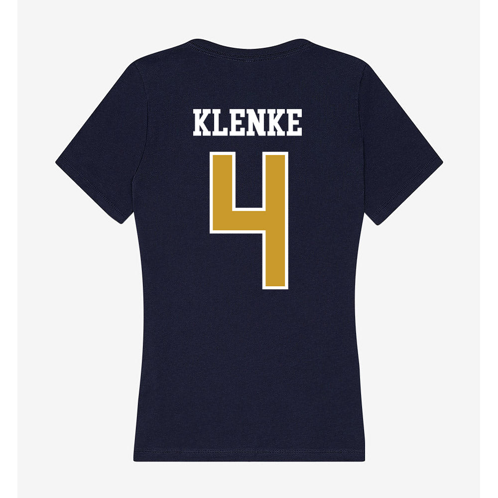 Notre Dame - NCAA Women's Soccer : Leah Klenke - Women's V-Neck T-Shirt-1