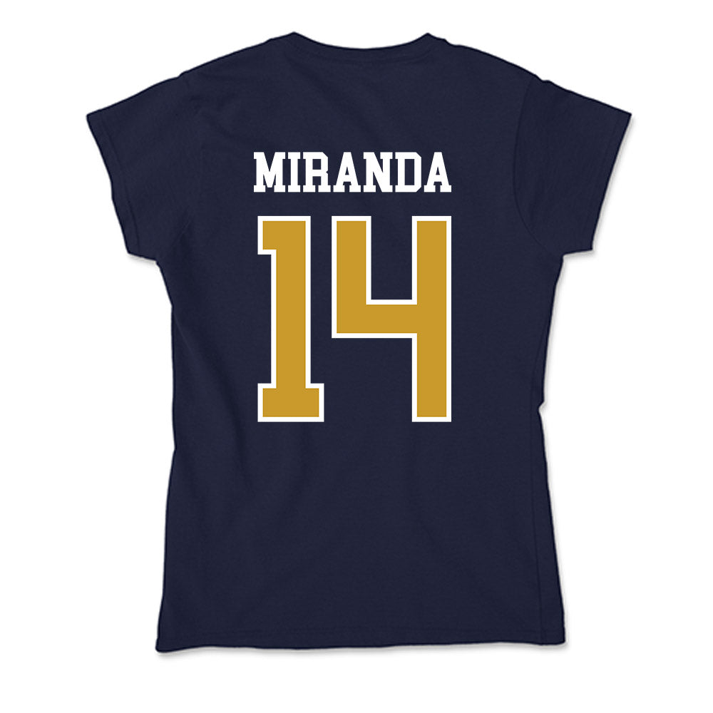 Notre Dame - NCAA Baseball : Shane Miranda - Soft Style Women’s T-Shirt-1