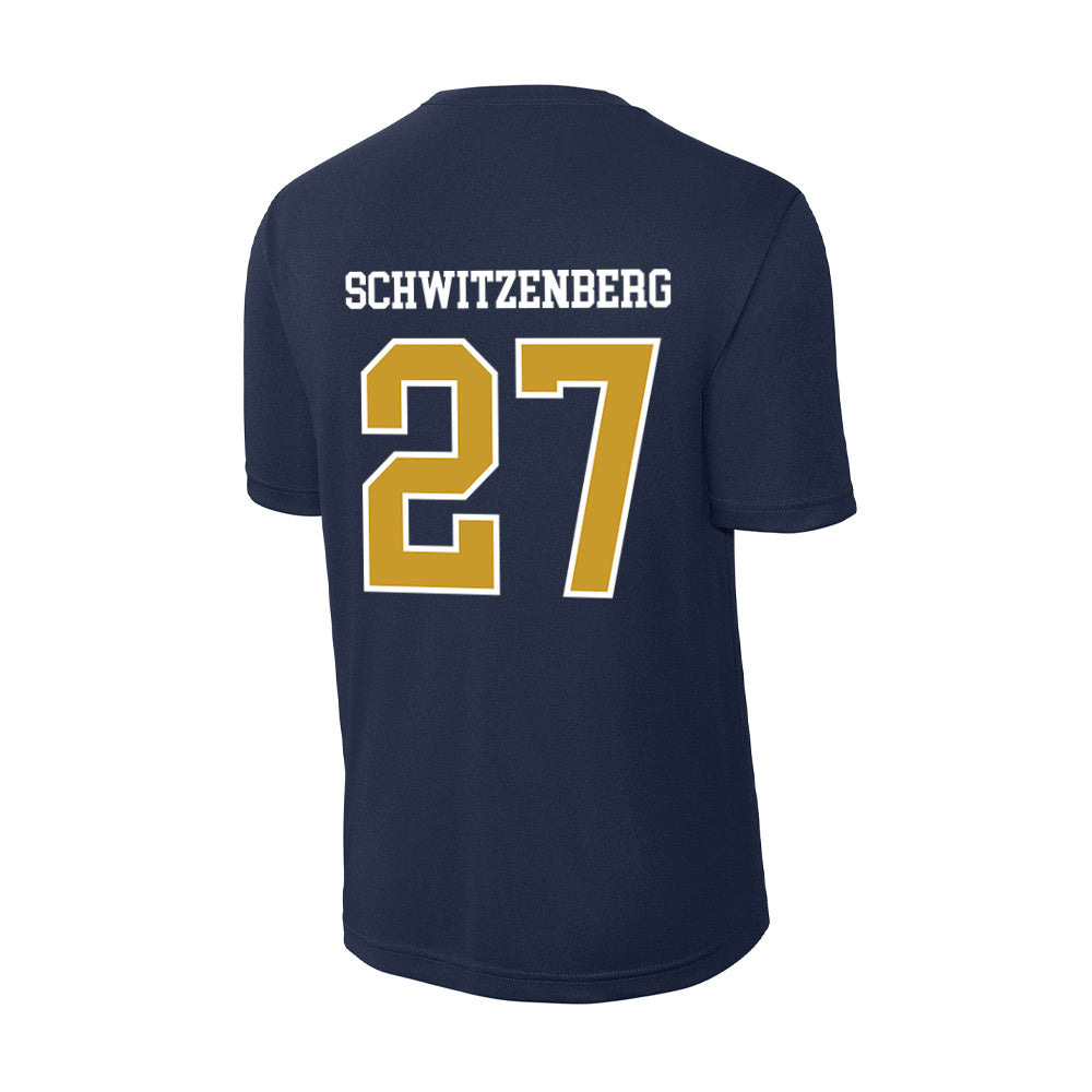 Notre Dame - NCAA Men's Lacrosse : Nate Schwitzenberg - Activewear T-Shirt-1