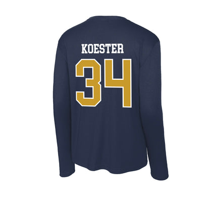 Notre Dame - NCAA Baseball : Brady Koester - Activewear Long Sleeve T-Shirt-1