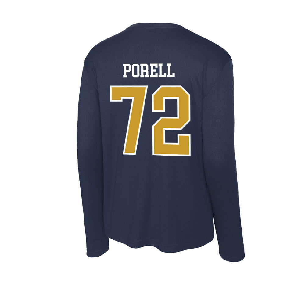 Notre Dame - NCAA Men's Lacrosse : Thomas Porell - Activewear Long Sleeve T-Shirt-1