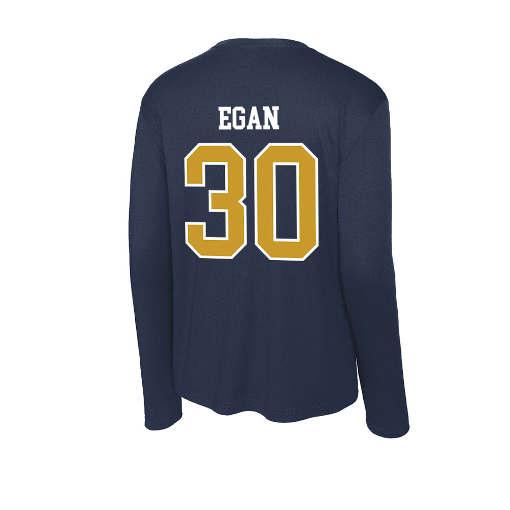 Notre Dame - NCAA Men's Soccer : Liam Egan - Activewear Long Sleeve T-Shirt-1