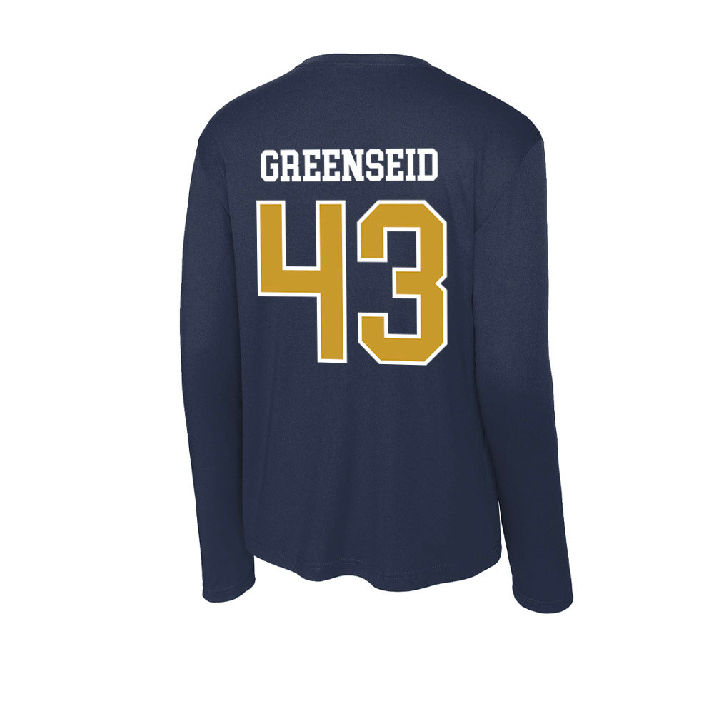 Notre Dame - NCAA Baseball : Noah Greenseid - Activewear Long Sleeve T-Shirt-1