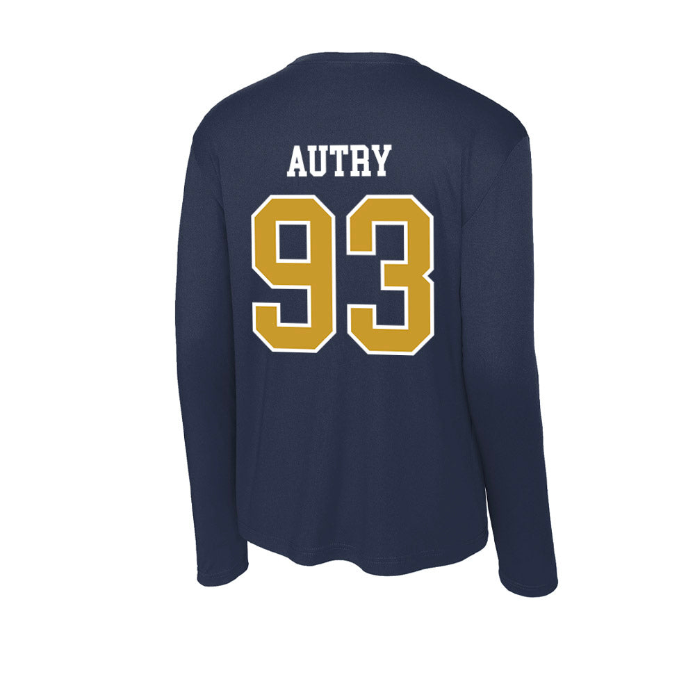 Notre Dame - NCAA Football : Quentin Autry - Activewear Long Sleeve T-Shirt-1