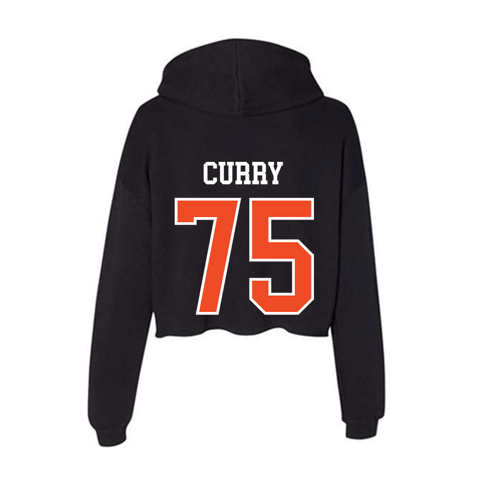 Virginia - NCAA Football : Houston Curry - Women's Crop Fleece Hoodie-1