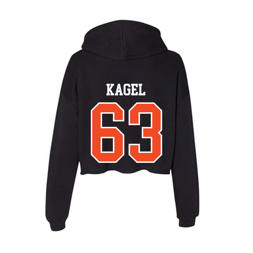 Virginia - NCAA Football : Joey Kagel - Women's Crop Fleece Hoodie-1
