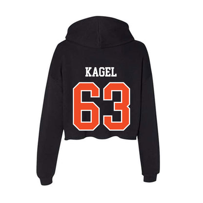 Virginia - NCAA Football : Joey Kagel - Women's Crop Fleece Hoodie-1