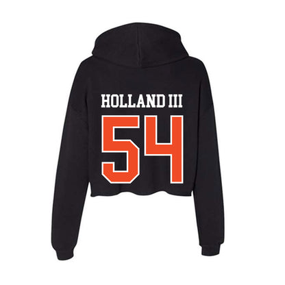 Virginia - NCAA Football : Joseph Holland III - Women's Crop Fleece Hoodie-1