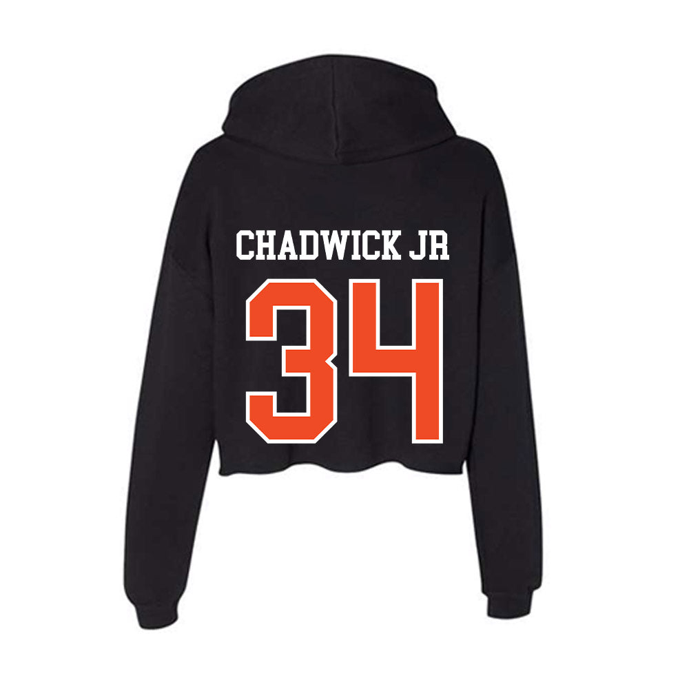 Virginia - NCAA Football : Kevin Chadwick Jr - Women's Crop Fleece Hoodie-1