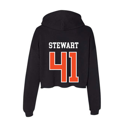 Virginia - NCAA Baseball : Thomas Stewart - Women's Crop Fleece Hoodie-1