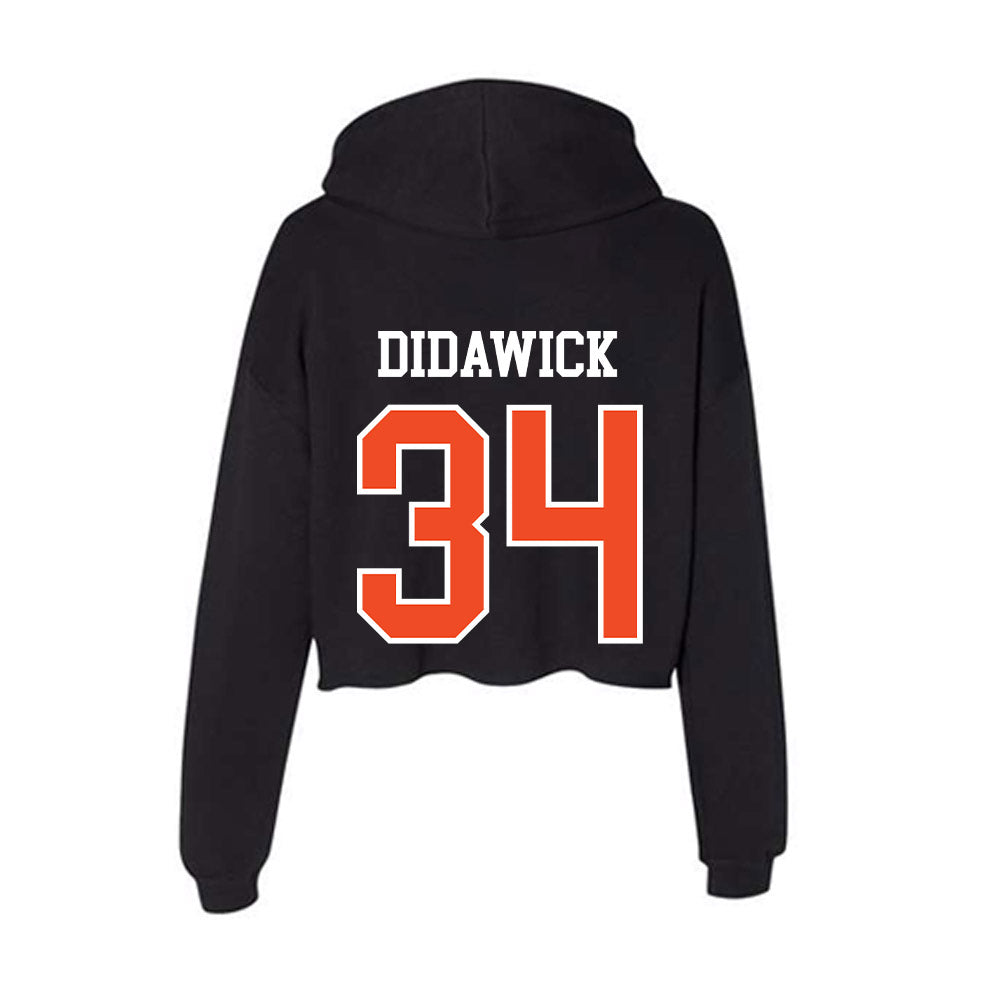 Virginia - NCAA Baseball : Harrison Didawick - Women's Crop Fleece Hoodie-1