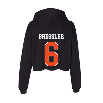 Virginia - NCAA Softball : Jenny Bressler - Women's Crop Fleece Hoodie-1
