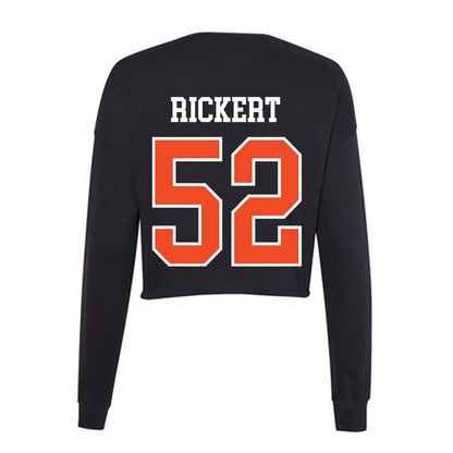 Virginia - NCAA Football : Daniel Rickert - Women's Cropped Crew Fleece-1