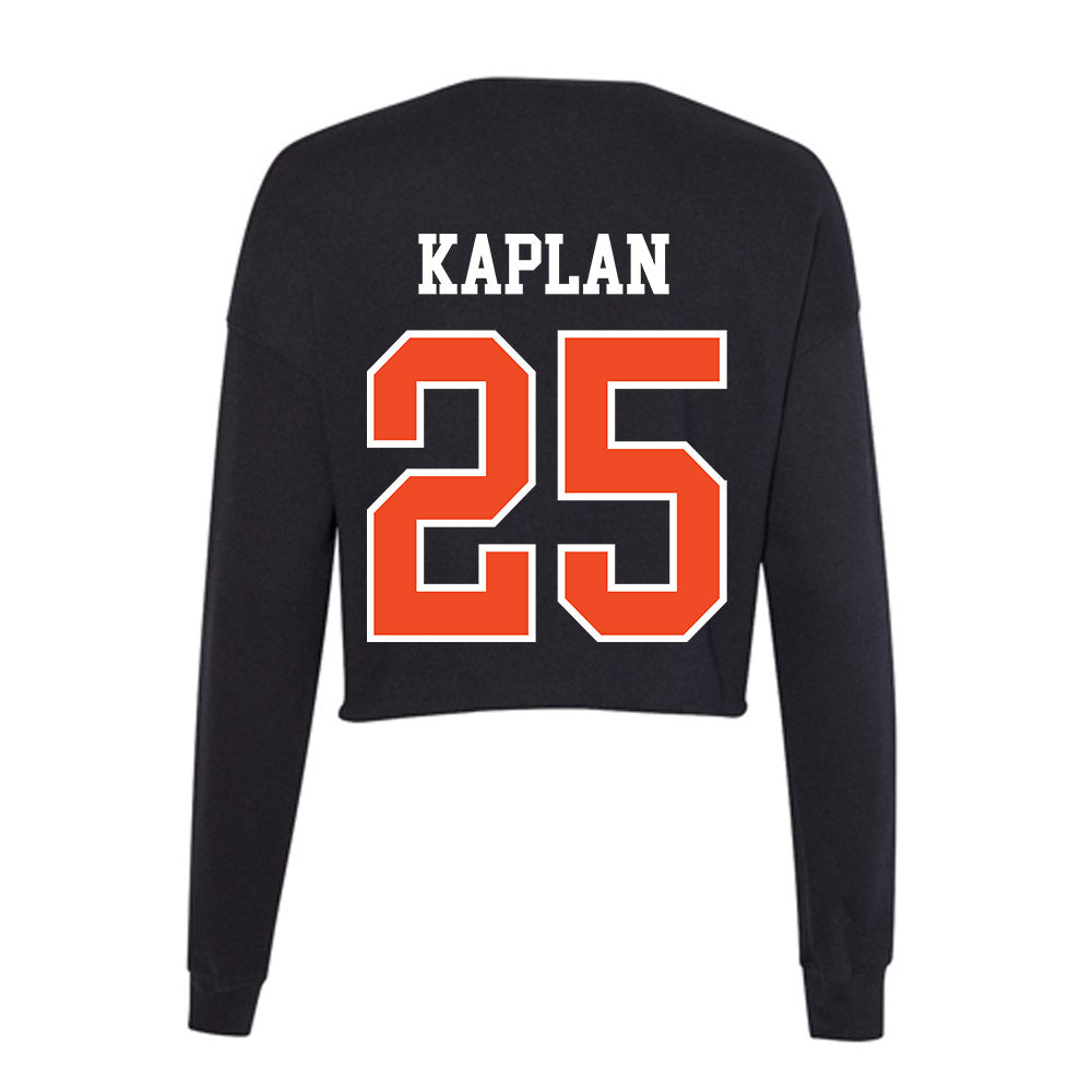 Virginia - NCAA Softball : Edith Kaplan - Women's Cropped Crew Fleece-1