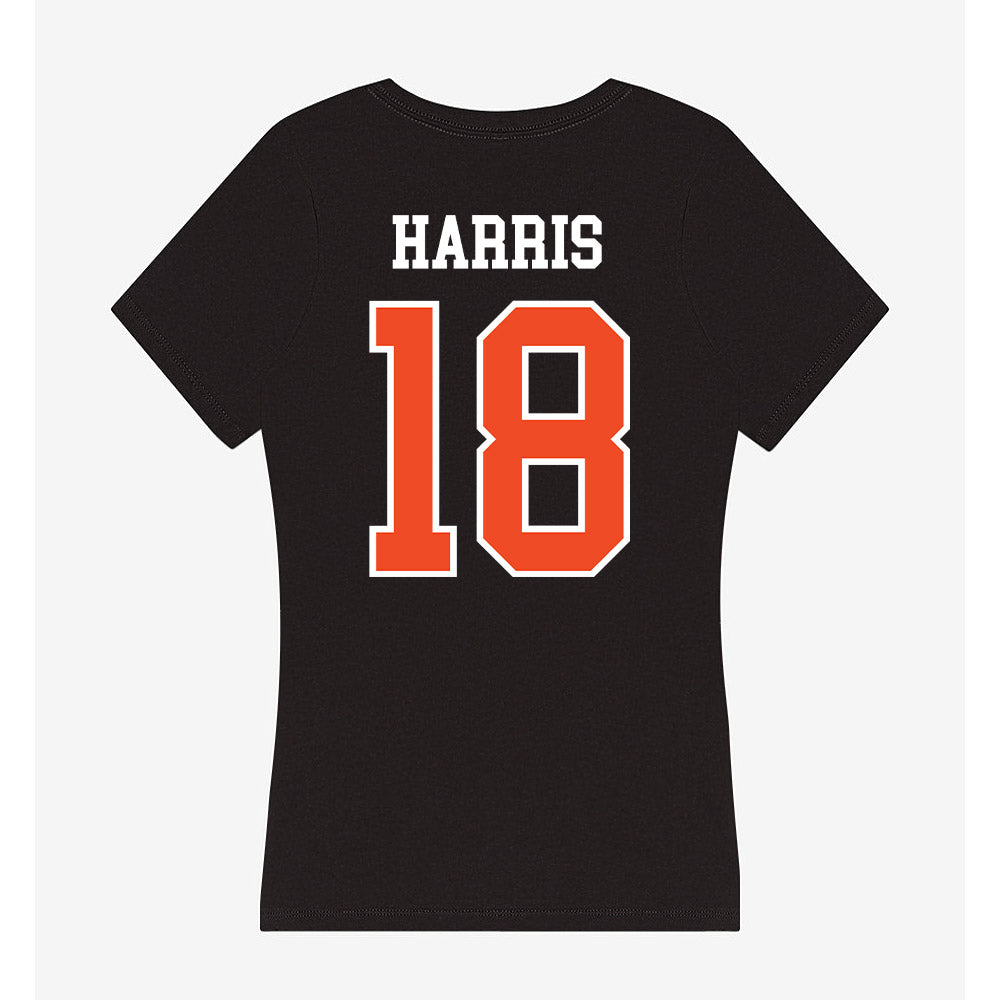 Virginia - NCAA Baseball : Sam Harris - Women's V-Neck T-Shirt-1