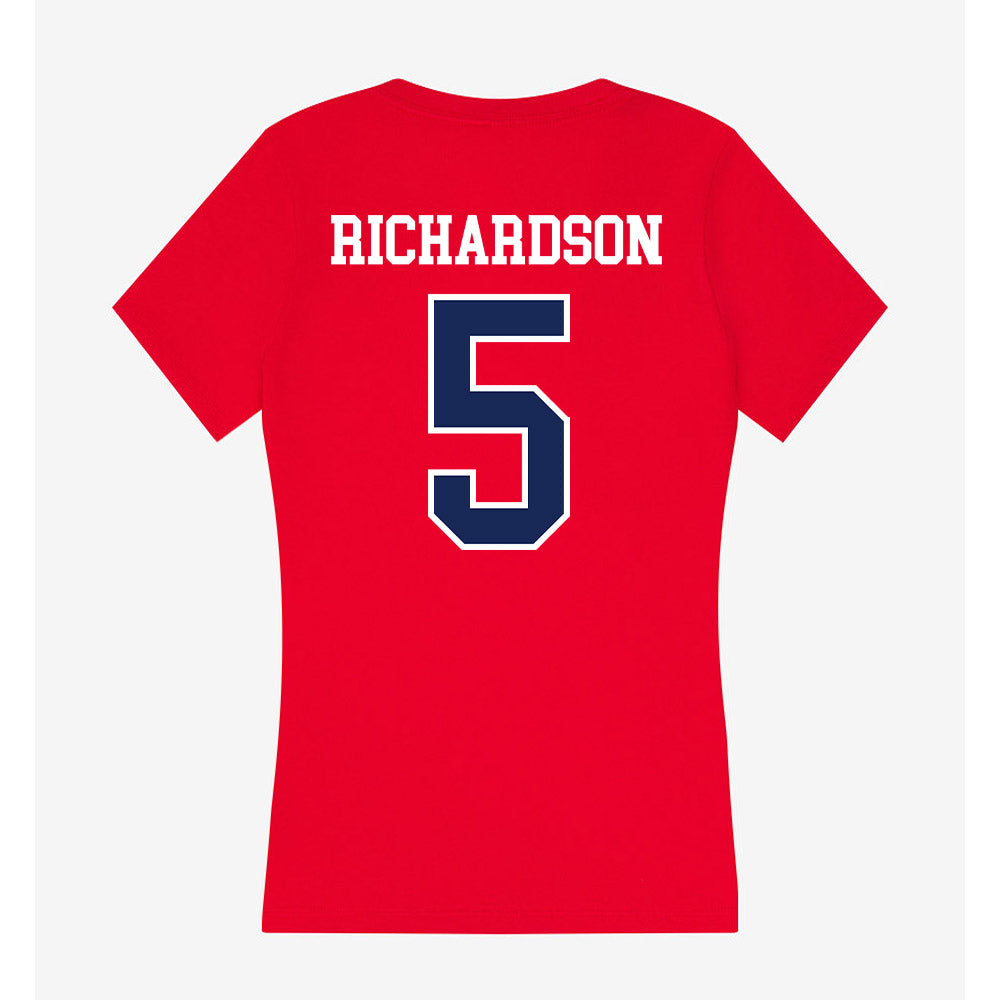 Arizona - NCAA Football : Giovanni Richardson - Women's V-Neck T-Shirt-1