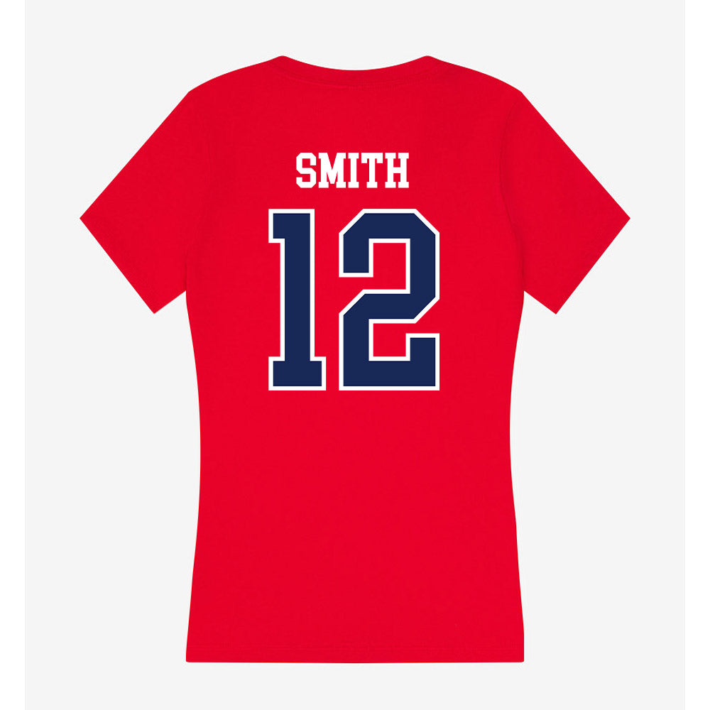 Arizona - NCAA Football : Genesis Smith - Women's V-Neck T-Shirt-1