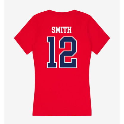 Arizona - NCAA Football : Genesis Smith - Women's V-Neck T-Shirt-1