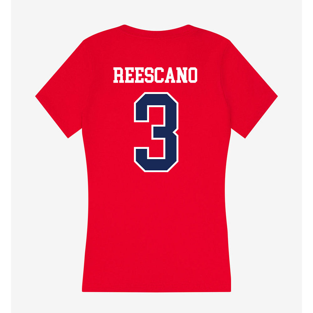 Arizona - NCAA Football : Kedrick Reescano - Women's V-Neck T-Shirt-1