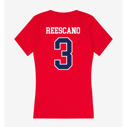 Arizona - NCAA Football : Kedrick Reescano - Women's V-Neck T-Shirt-1