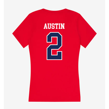 Arizona - NCAA Football : Daylen Austin - Women's V-Neck T-Shirt-1