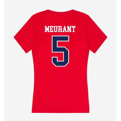 Arizona - NCAA Baseball : Mathis Meurant - Women's V-Neck T-Shirt-1