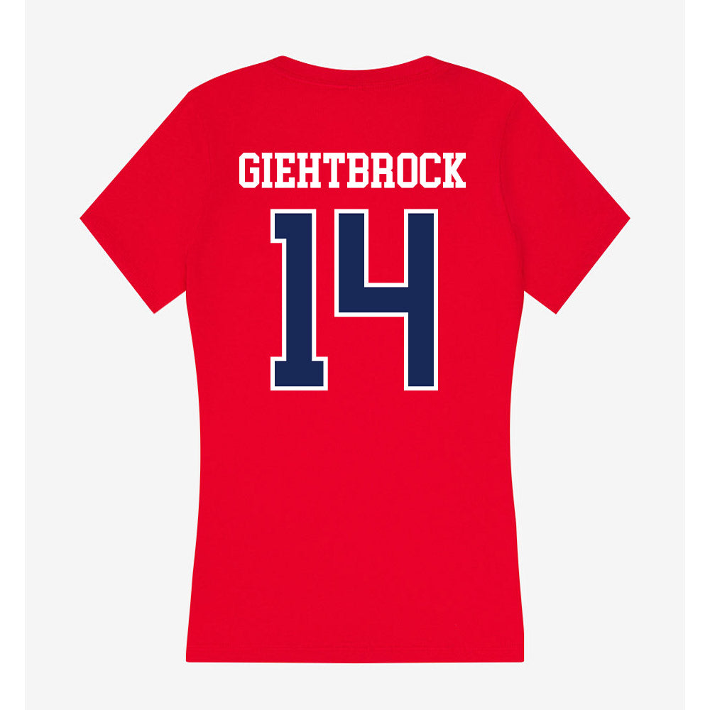 Arizona - NCAA Women's Volleyball : Chloe Giehtbrock - Women's V-Neck T-Shirt-1