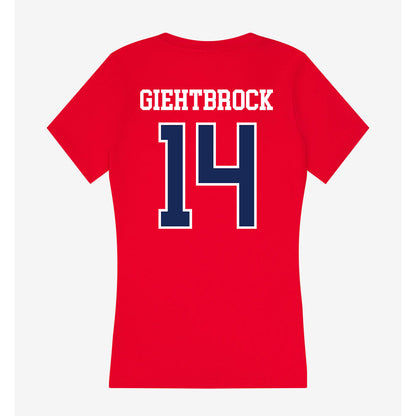 Arizona - NCAA Women's Volleyball : Chloe Giehtbrock - Women's V-Neck T-Shirt-1