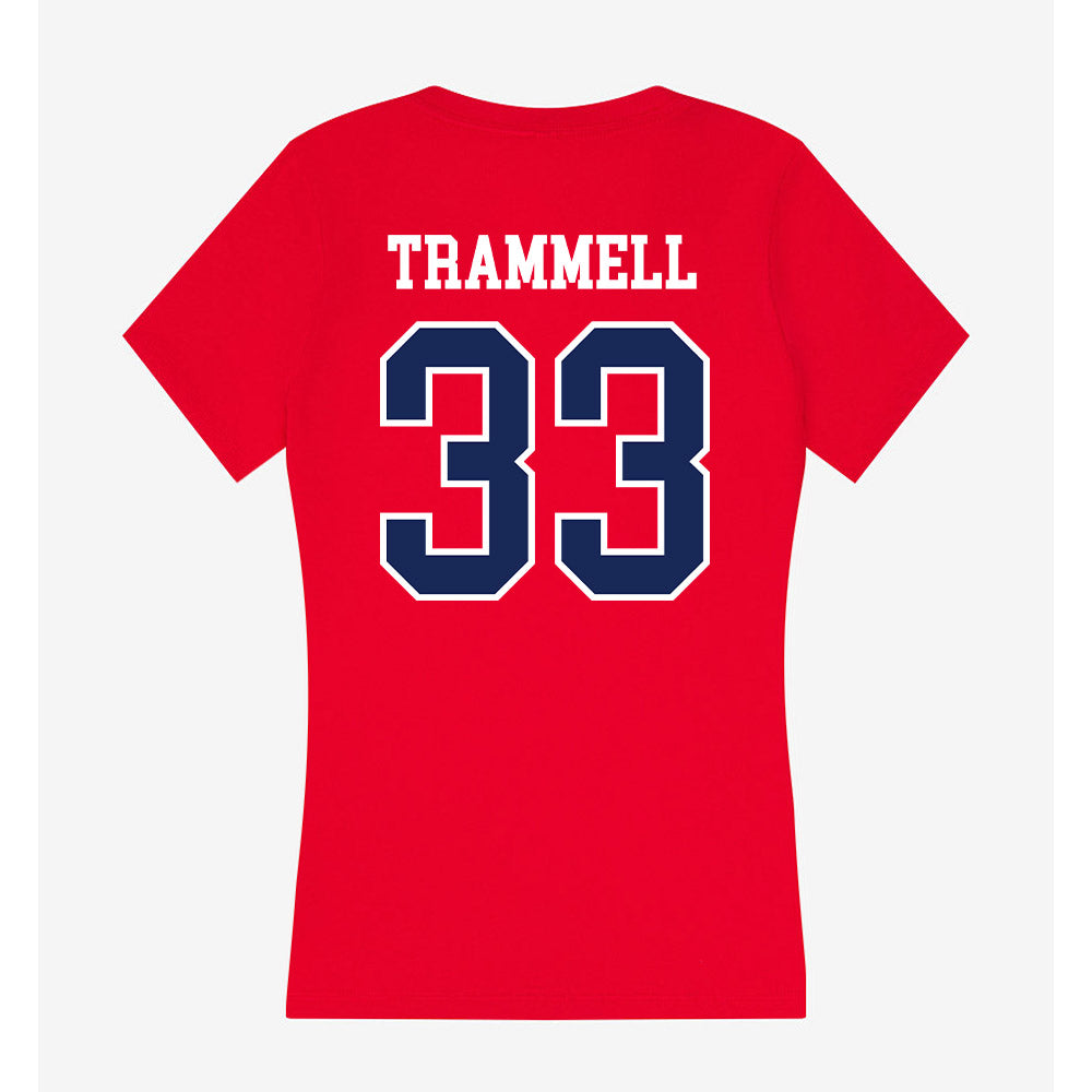 Arizona - NCAA Women's Basketball : Daniah Trammell - Women's V-Neck T-Shirt-1