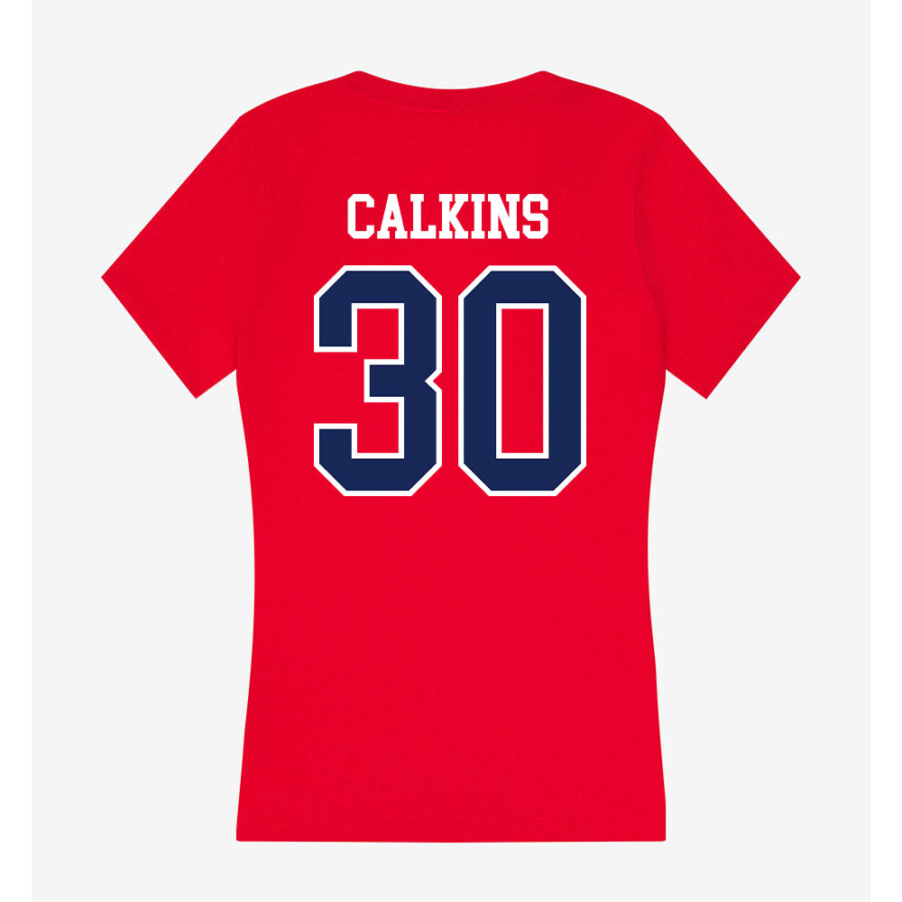 Arizona - NCAA Women's Soccer : Rose Calkins - Women's V-Neck T-Shirt-1
