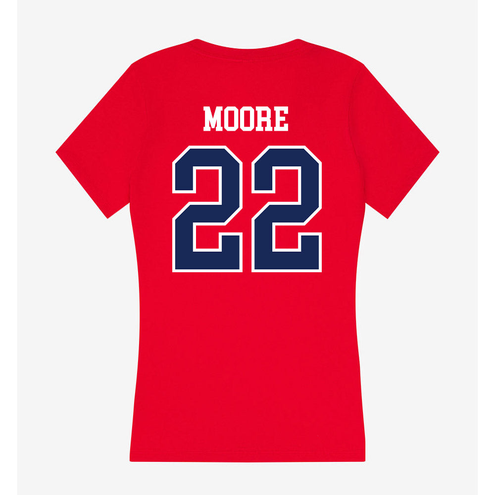 Arizona - NCAA Beach Volleyball : Sadie Moore - Women's V-Neck T-Shirt-1