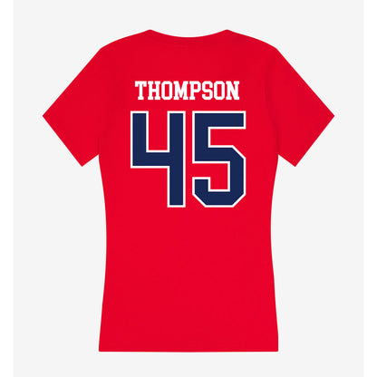 Arizona - NCAA Baseball : Kade Thompson - Women's V-Neck T-Shirt-1