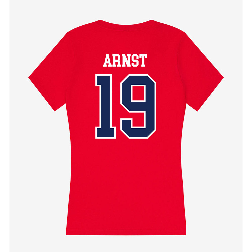 Arizona - NCAA Women's Soccer : Marissa Arnst - Women's V-Neck T-Shirt-1