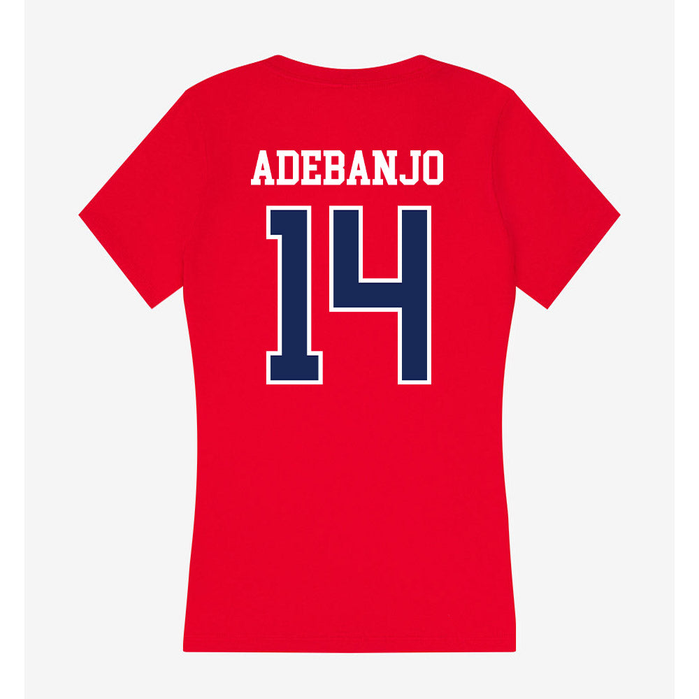Arizona - NCAA Women's Basketball : Blessing Adebanjo - Women's V-Neck T-Shirt-1
