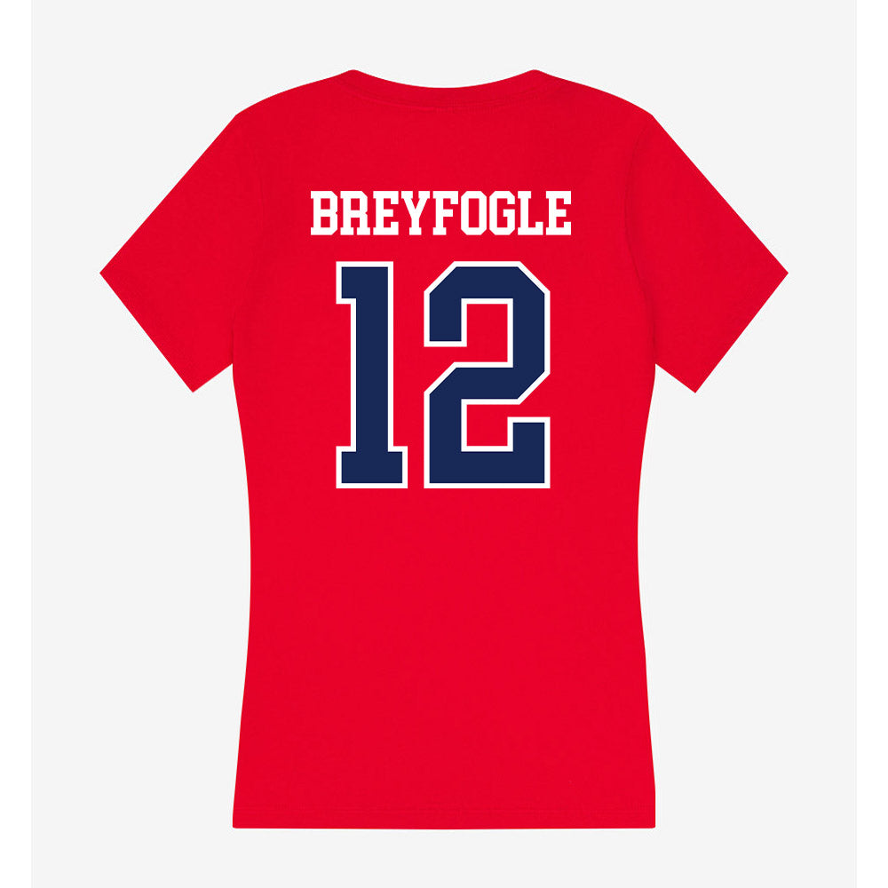 Arizona - NCAA Baseball : Easton Breyfogle - Women's V-Neck T-Shirt-1