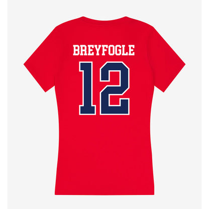 Arizona - NCAA Baseball : Easton Breyfogle - Women's V-Neck T-Shirt-1