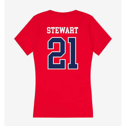 Arizona - NCAA Softball : Sydney Stewart - Women's V-Neck T-Shirt-1