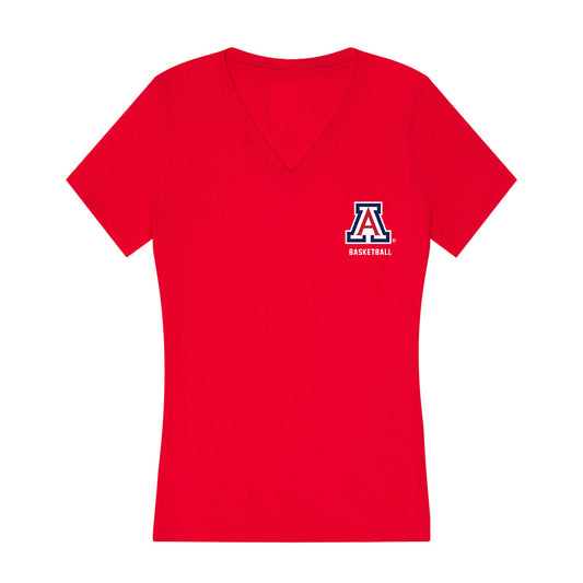 Arizona - NCAA Men's Basketball : Ivan Kharchenkov - Women's V-Neck T-Shirt-0