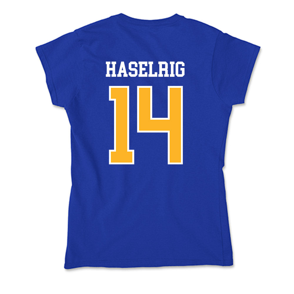 Pittsburgh - NCAA Football : Benny Haselrig - Soft Style Women’s T-Shirt-1